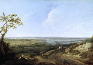 Kilátás Portsmouth-ra a Portsdown Hillről alkotó: Thomas Jones