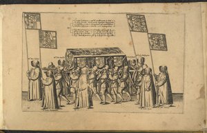 Sir Philip Sidney temetése, Theodore de Brij metszete alkotó: Thomas Lant