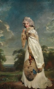 Elizabeth Farren 1759 körül született, 1829-ben halt meg, később Derby grófnője, 1790. alkotó: Thomas Lawrence
