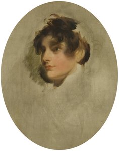 Egy fiatal nő feje, 1800-2005 körül (olaj, vászon) alkotó: Thomas Lawrence