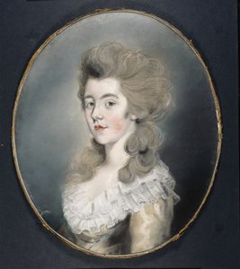 Georgiana Spencer portréja (pasztell, papír) alkotó: Thomas Lawrence