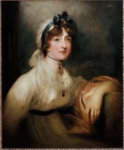 Lady Milner portréja Fiatal hölgy first empire ruhába öltözött, és egy szalag véres szorítása fedi. Sir Thomas Lawrence festménye alkotó: Thomas Lawrence