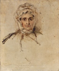 Lucy Lawrence, a művész édesanyja portréja, vázlat alkotó: Thomas Lawrence