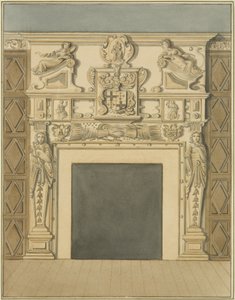 Kéménydarab a Redcliffe Street 28. szám alatt (akvarell papíron) alkotó: Thomas Leeson the Elder Rowbotham