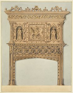 Kéménydarab a pénzverde nagytermében, ma Szent Péter Kórház (akvarell papíron) alkotó: Thomas Leeson the Elder Rowbotham