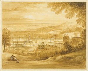 Cumberland-medence a Clifton Church közelében lévő mezőről nézve alkotó: Thomas Leeson the Elder Rowbotham