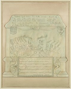 John Cutte falfestménye a Burnett Churchben alkotó: Thomas Leeson the Elder Rowbotham