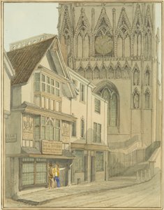 Redcliffe Tower és „Three Cup and Salmon” (akvarell papíron) alkotó: Thomas Leeson the Elder Rowbotham