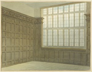 Szoba a pénzverde északi oldalán, jelenleg Szent Péter Kórház (akvarell papíron) alkotó: Thomas Leeson the Elder Rowbotham