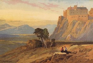 Skócia, Stirling-kastély (színes litho) alkotó: Thomas Leeson the Elder Rowbotham