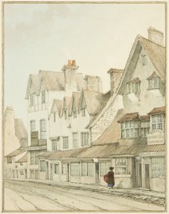 A West Street déli oldala, Lawfords Gate nélkül (ceruza és akvarell papíron) alkotó: Thomas Leeson the Elder Rowbotham