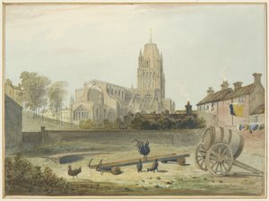 A St Mary Redcliffe templom északkeletről alkotó: Thomas Leeson the Elder Rowbotham