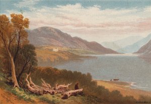 Angol tavak, Ullswater (színes litho) alkotó: Thomas Leeson the Elder Rowbotham