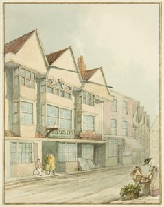 The Lamb Inn, West Street (akvarell papíron) alkotó: Thomas Leeson the Elder Rowbotham