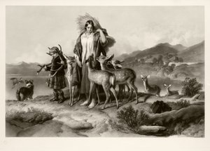 Az erdész családja (mezzotinto) alkotó: Thomas Lewis Atkinson