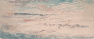 Felhőtanulmány - Kék és piros foltos alt - Cumulus