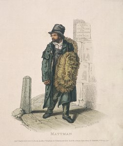 Matt eladó, aki a vállán hordja áruit, 1820