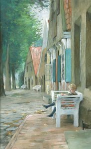 Altenbruch utca, 1893 (pasztell, papíron)