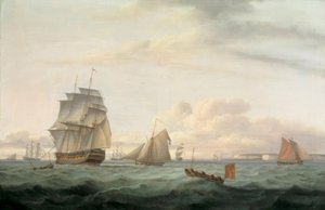 Kiszállítás a Ramsgate kikötőből alkotó: Thomas Luny