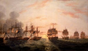 A nílusi csata alkotó: Thomas Luny