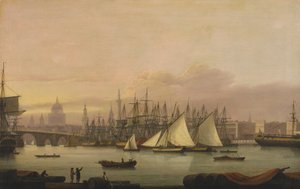 London kikötője alkotó: Thomas Luny