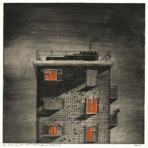 Parlé (kilátás az igazságügyi mentálhigiénés egység ablakából (éjszaka)) alkotó: Thomas MacGregor