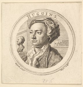 William Huggins, az Ariosto fordítójának portréja, 1760. alkotó: Thomas Major