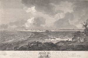 Délkeleti kilátás a tland-Guard Fort-ra, Suffolkban alkotó: Thomas Major