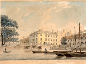 Queens College a Cambridge-i Egyetemen, pub 1800.