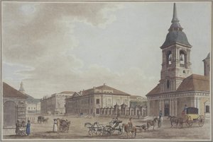 Liteyny sugárút Szentpéterváron, 1790 alkotó: Thomas Malton the Elder