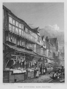 The Butcher Row, Exeter (metszet)