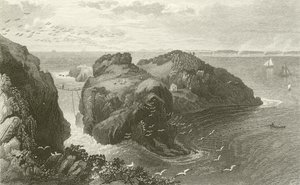 Carrick A Rede, Antrim partvidéke, Írország alkotó: Thomas Mann Baynes