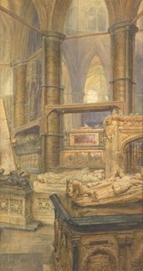 III. Henrik és Eleanor királynő sírjai, Westminster Abbey, 1904