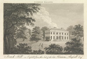 Beach Hill, az Enfield Chase-en, a néhai Francis Russell székhelye, Esquire, Outer Suburb - North alkotó: Thomas Medland