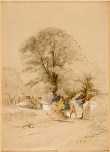 Landscape Lane lovassal (testszín) alkotó: Thomas Miles II Richardson