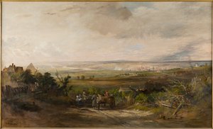 Newcastle a Gateshead Fellből, 1816 körül