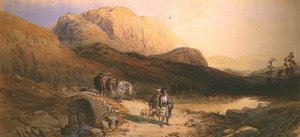 Visszatérve a hegyről (akvarell) alkotó: Thomas Miles Richardson