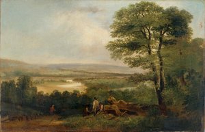 "Tájkép: Kilátás Northumberlandben", 1804-1848 alkotó: Thomas Miles Richardson I