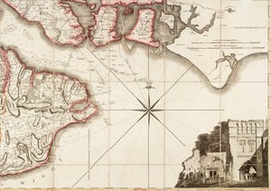 Hampshire vagy Southampton megye, beleértve a Wight-szigetet is. alkotó: Thomas Milne