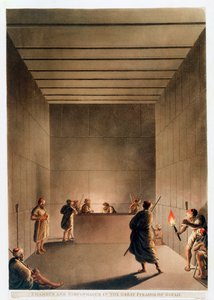 „Kamara és szarkofág a gízai nagy piramisban”, Egyiptom, 1802