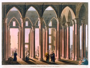 József terem a kairói fellegvárban, Egyiptom, 1802 alkotó: Thomas Milton