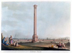 Pompeius oszlopa, Alexandria, Egyiptom, 1802