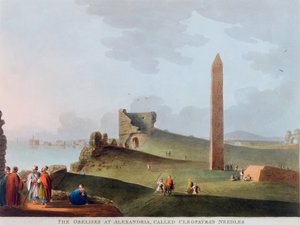 "Az alexandriai obeliszkek, úgynevezett Kleopátra tűi", Egyiptom, 1802