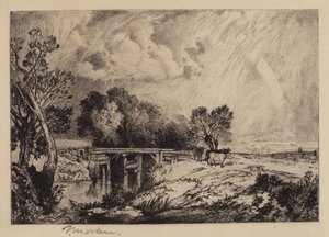 Rusztikus híd alkotó: Thomas Moran