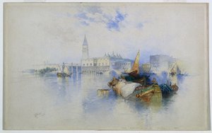 San Marco medence, 1897. alkotó: Thomas Moran