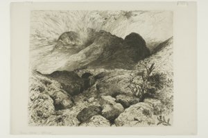 Híd a Glencoe-hágóban, Skóciában alkotó: Thomas Moran
