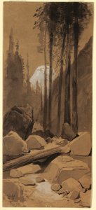 Rajz, A Yosemite-völgyben, 1872 alkotó: Thomas Moran