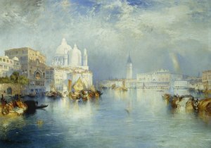 Canal Grande, Velence, 1903 alkotó: Thomas Moran