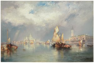 Canal Grande, Velence, 1905 alkotó: Thomas Moran