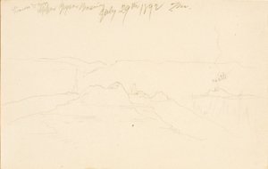 Oroszlán nőstény és kölykei, Felső Gejzírmedence alkotó: Thomas Moran